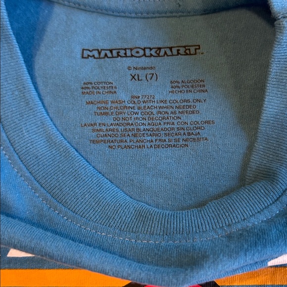 MarioKart Super Mario Nintendo Boys XL (7) Short Sleeve T-shirt NWOT - Picture 2 of 7